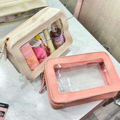 Cosmetiquera Rectangular con Ventana Transparente 23*15.5*7.5cm DREAM22